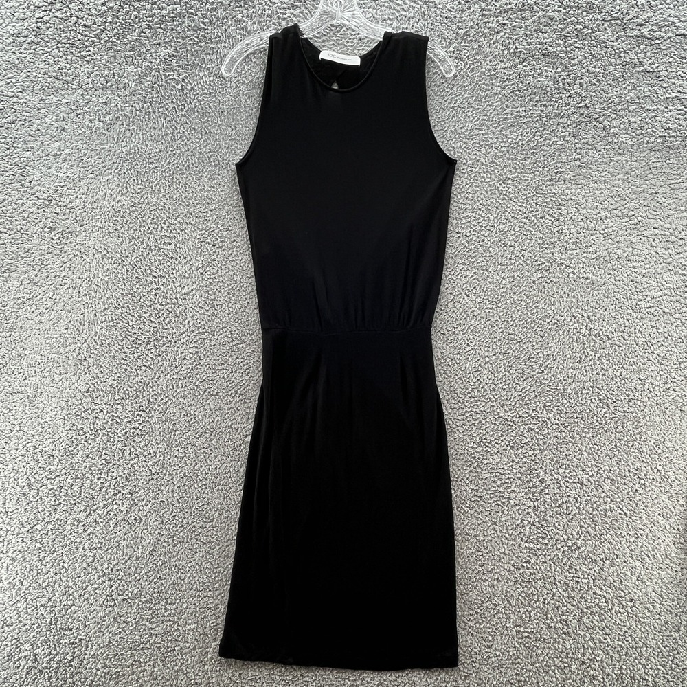 Derek Lam 10C Dress‎ Small Black Lightweight Knit Open Back Sleeveless Tank